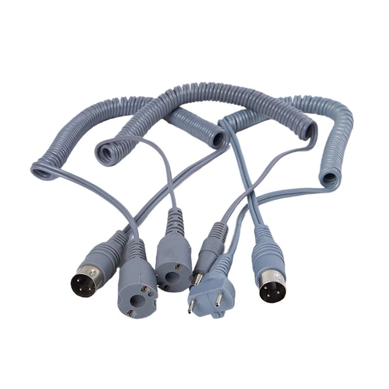 1 Piece Supply Cable Robust for Handpiece Electric Nail Drill, Cable with Grid Handle for Manicure