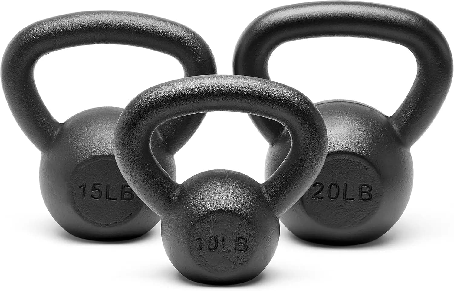 Set di Pesi Kettlebell in Ghisa Massiccia per Palestra Domestica, Materiale in Ghisa, Rivestimento in Polvere, Tutte le Combinazioni Disponibili