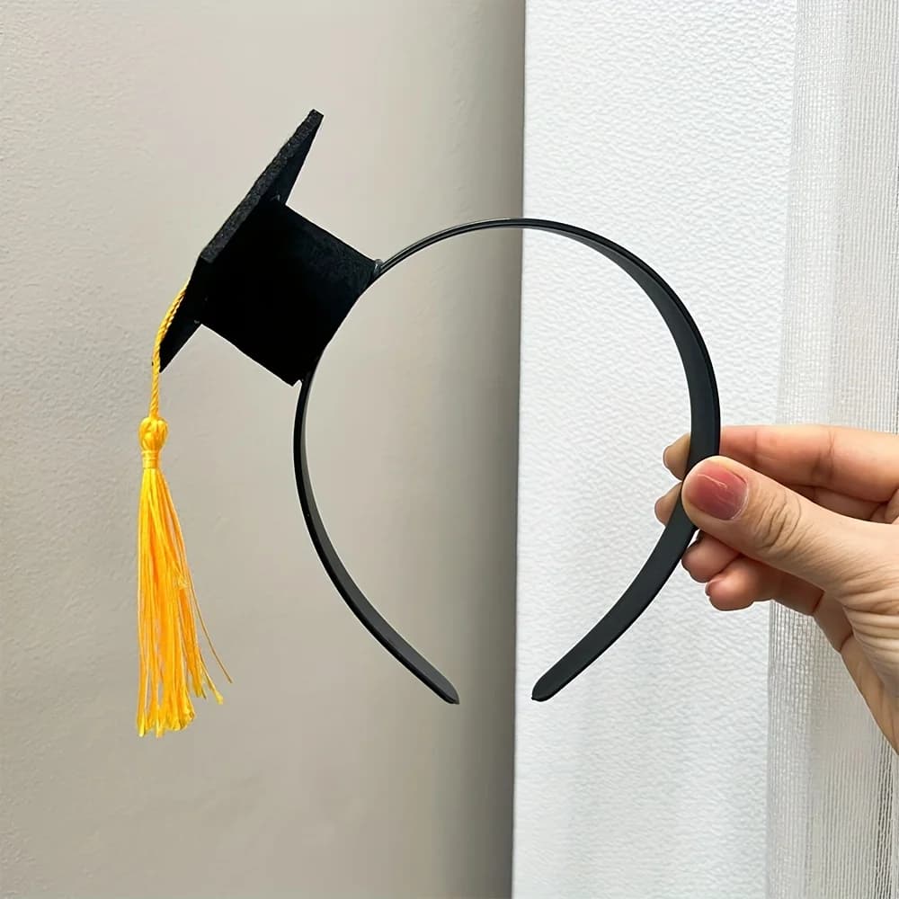 Hair band with a black interwoven hat, fashionable hair accessory for all seasons, ideal for disguises and as a gift