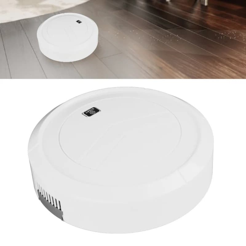 Robot Aspirapolvere Spazzatrice automatica senza fili ricaricabile intelligente con forte aspirazione per tappeti corti per pavimenti in legno di piastrelle
