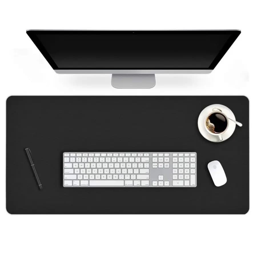 60 inch XL desk mat, PU leather non-slip desktop protection, writing mat, for laptop, computer, keyboard, mouse, gaming.