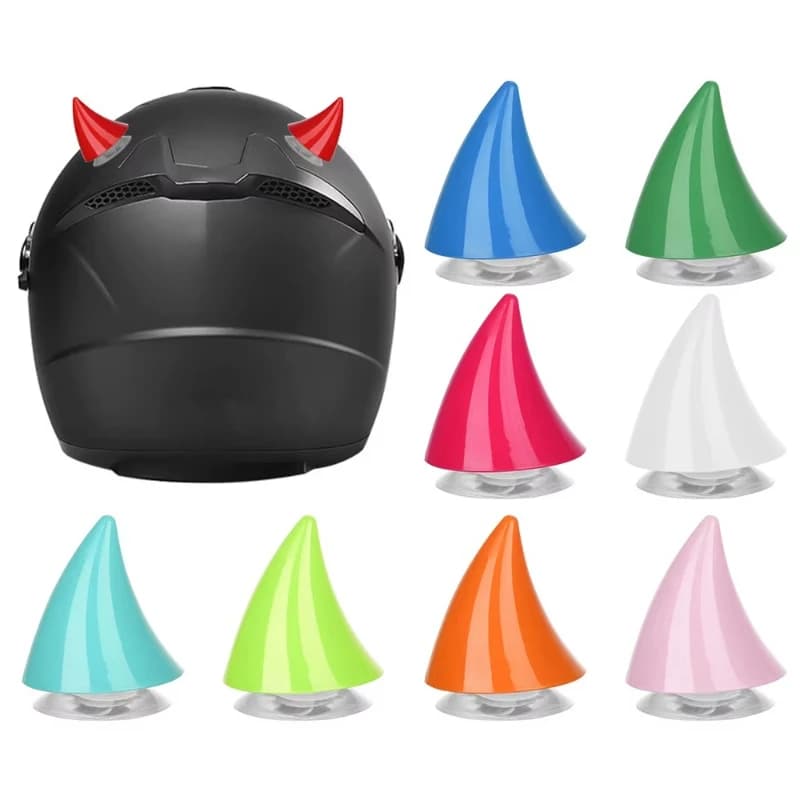 1/2 pcs. Multicolor Slide Corna for Motorcycle Helmet, Electric Bike Decoration/Auto, Helmet Long Stickers, Accessories