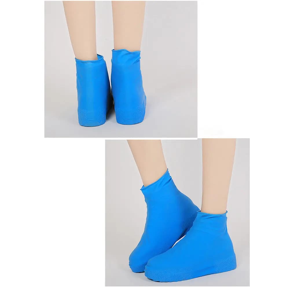 Copriscarpe in lattice impermeabili antiscivolo monouso elastici per giornate piovose e nevose, campeggio, escursioni, uso esterno - Varie taglie