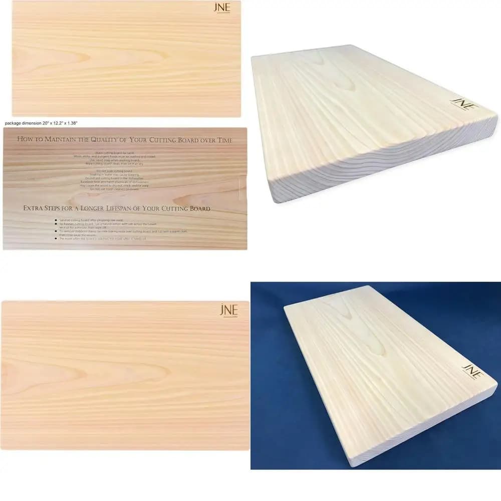Reversible cutting in Cypress wood 19.75 x 12, Thickness 1 Inch, Solid One Piece, Without joints or glue