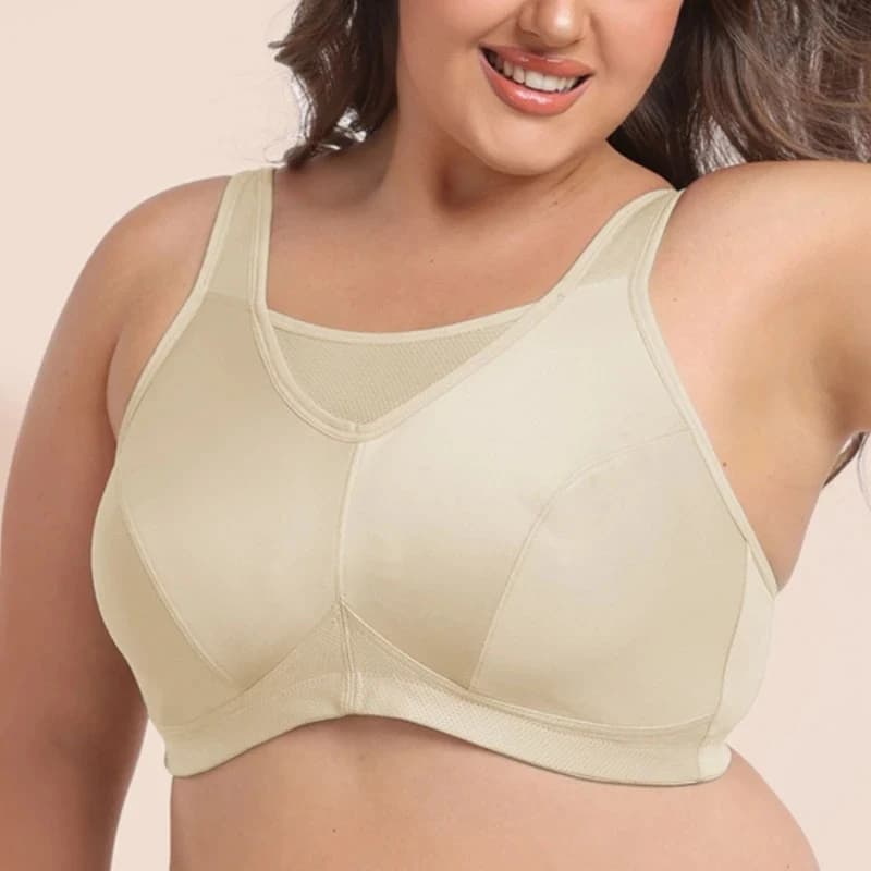 Full Coverage Plus Size Sporty Bra Wireless Yoga Fitness Summer Bras Comfortable Traceless Anti Sagging Underwear B C D E F G