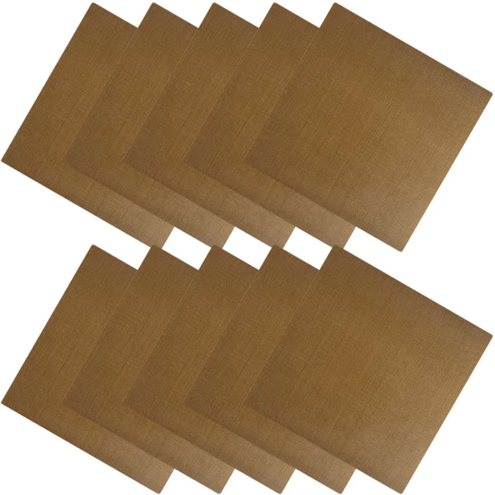10 Pezzi Adesivi Protettivi Resistenti al Calore per Strumenti per Capelli, in Vetro e Tessuto, per Piastra, Ferro Arricciacapelli e Strumenti di Styling - Adesivo Isolante