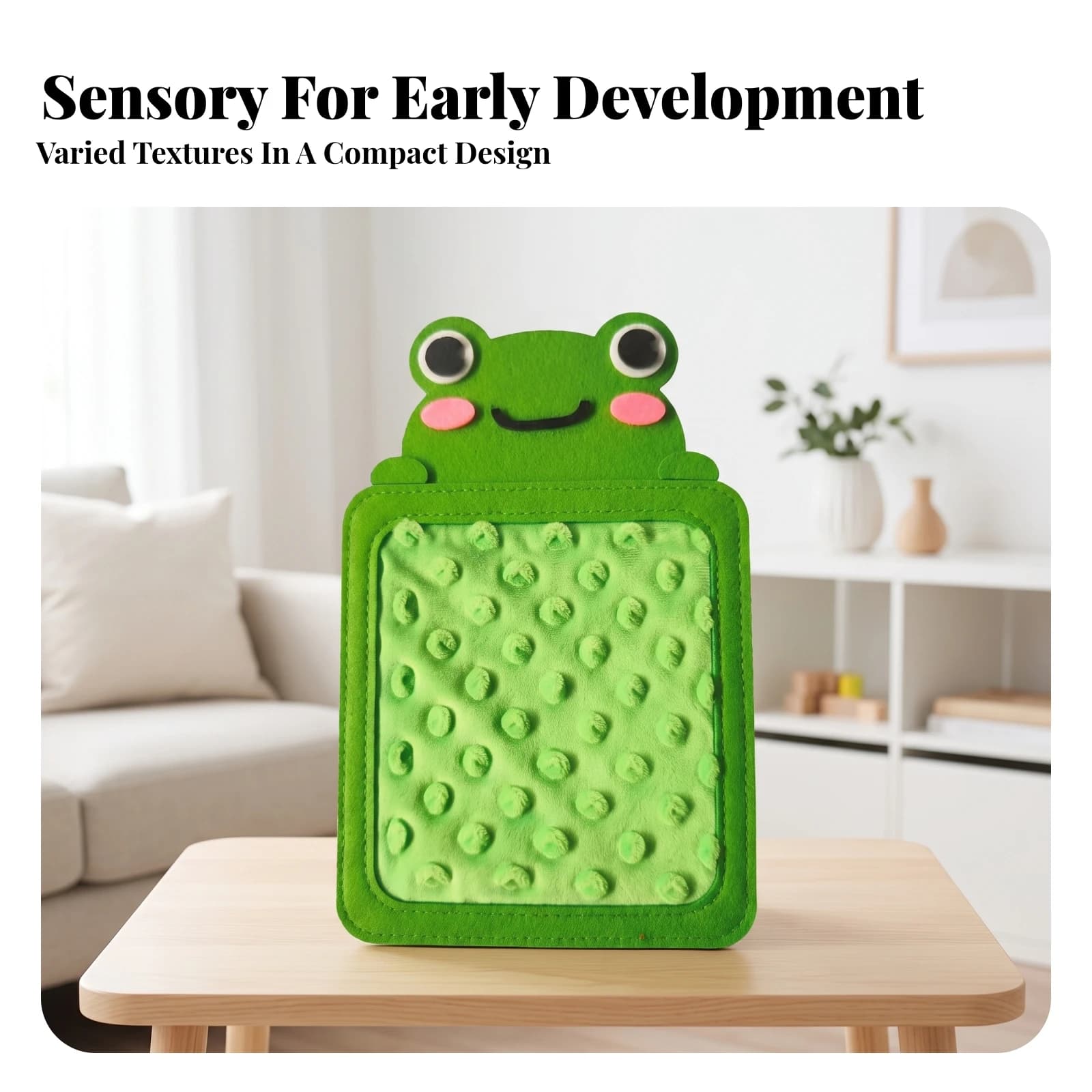 Sensory Pad Hand-Eye Coordination Sensory Mat Felt Board Portable Toy Educational for Toddlers, Quiet Time, Travel