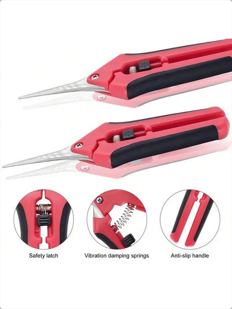 1 set, garden scissors, garden shears, anti-slip flower shears that save labor, fruit and vegetable shears, Fr
