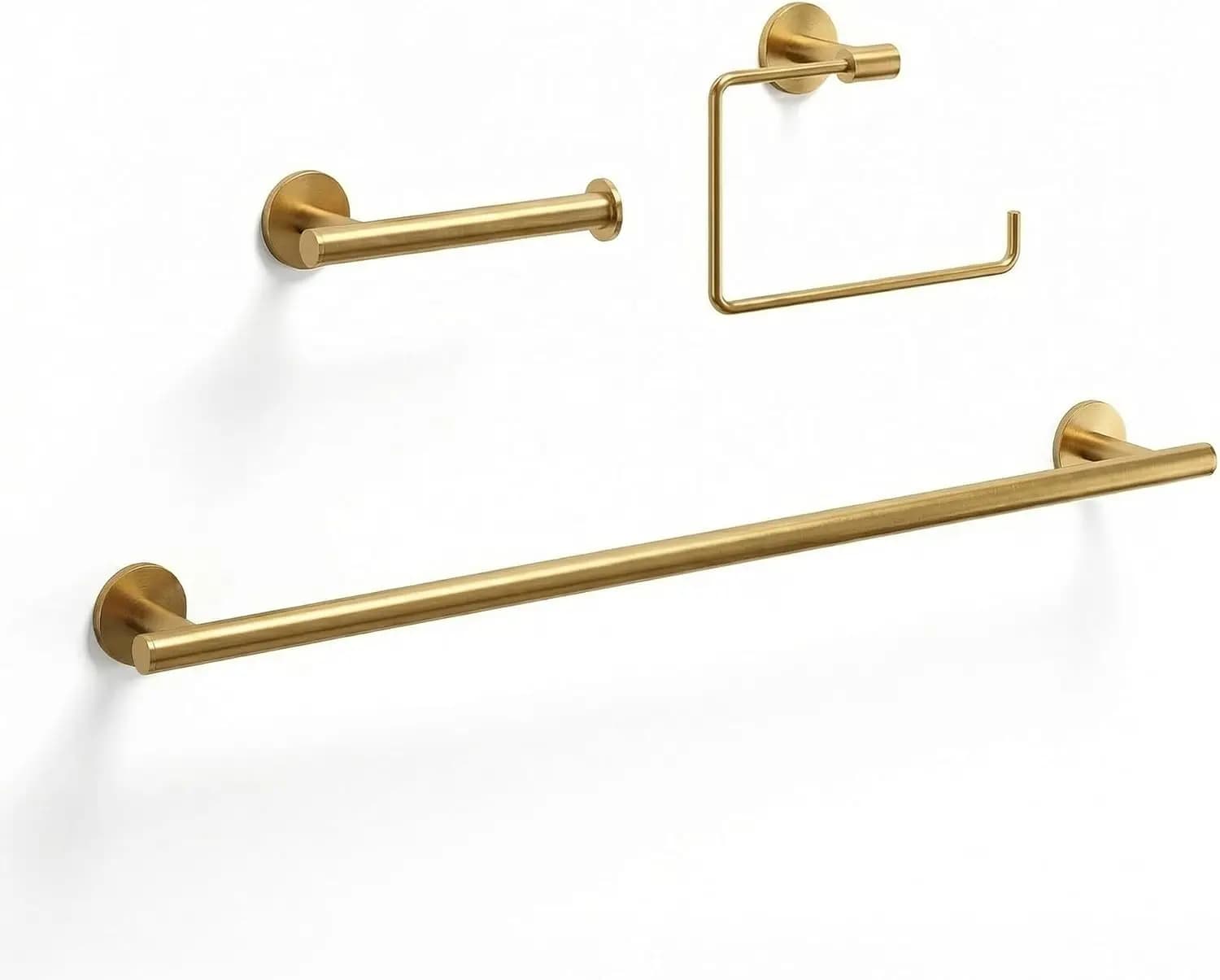 3Pieces Bathroom Hardware Set, 24 inch Towel Bar, Hand Towel Holder, Toilet Paper Holder Wall Mounted, Customized