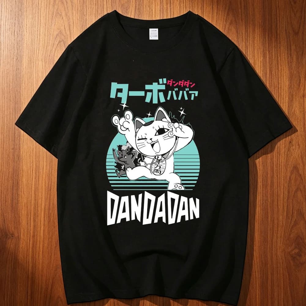 Dandadan cotton t-shirt teen Y2k kawaii Pastel Gothic aesthetic t shirt korean clothes anime Pop Culture Trendy 2000s Grunge