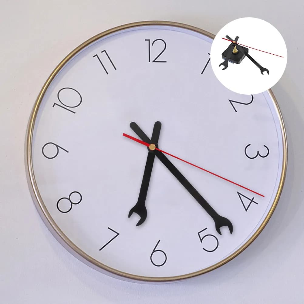 1Set Silent Wall Clock Movement Quartz Non-Ticking DIY Mechanism Repair Replacement Kit for Clock Making Quartz Mechanism