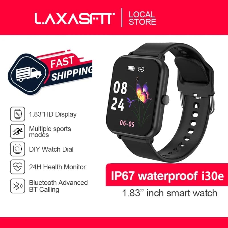 LAXASFIT Smartwatch Waterproof Bluetooth Talk Women's Watch Men's Watch Voice Assist 100+ Sports Smartwatch for Android IOS