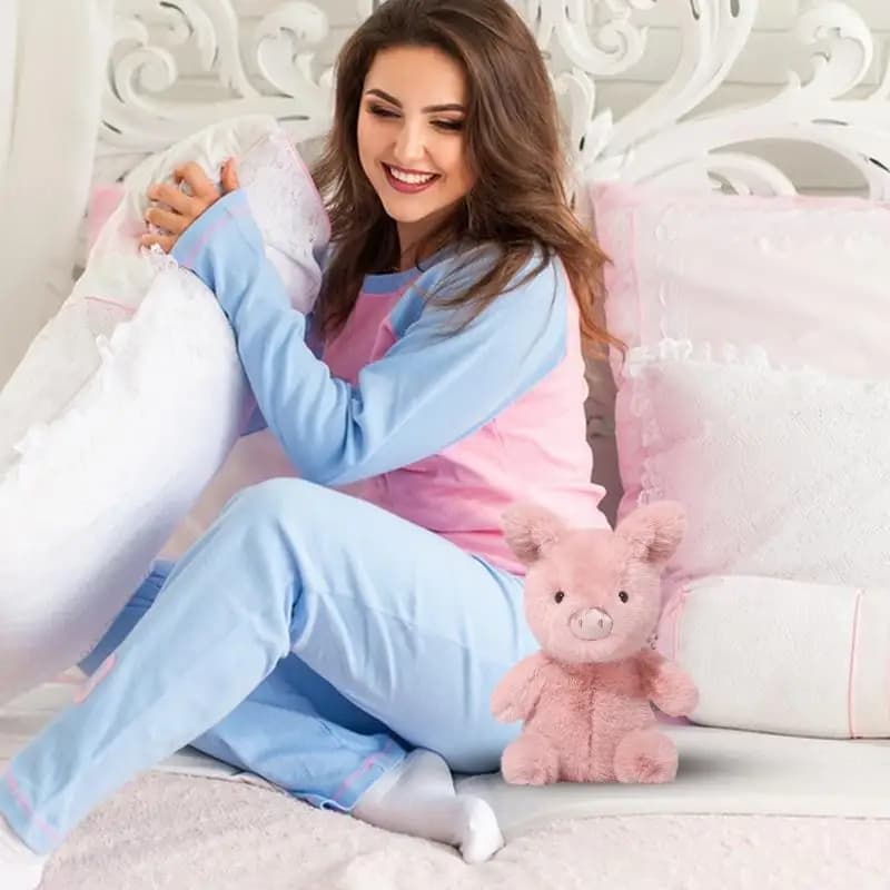 Animali di peluche Peluche Maiale carino Farcito Huggable Figura morbida Ragazze Sorelle Amici Prima di andare a dormire Compagno lenitivo per divano