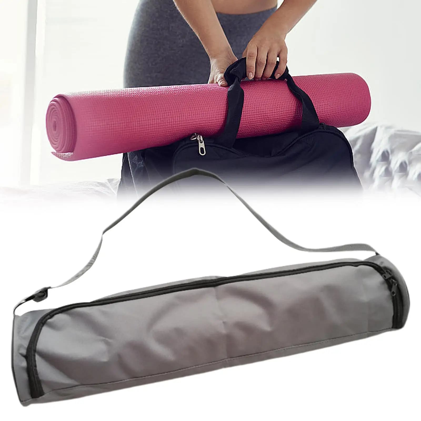 Yoga Mat Bag Shoulder Shoulder Bag Fashionable practical transport bag with zipper for