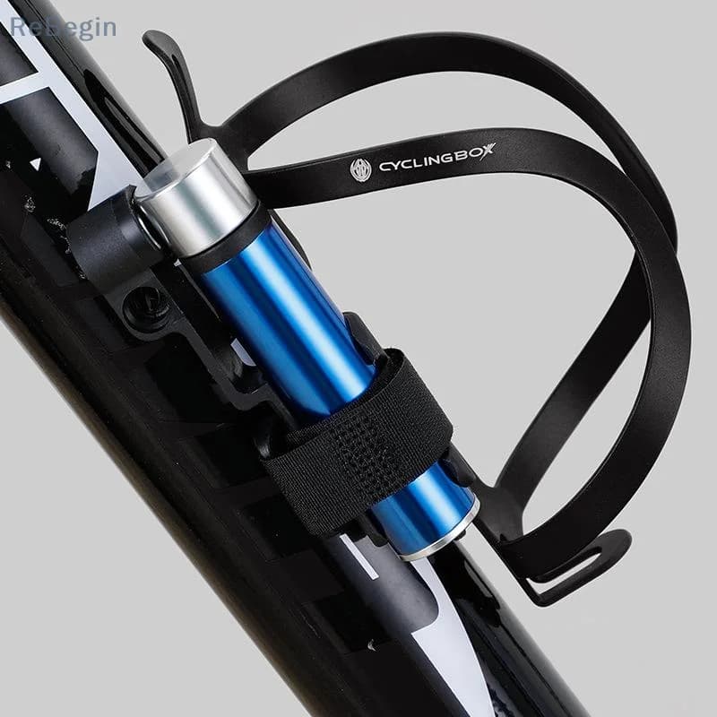 Mini pompa da bicicletta portatile in lega di alluminio argento per bici da strada, mountain bike, pompa di riempimento pneumatici, attrezzatura da equitazione all'aperto