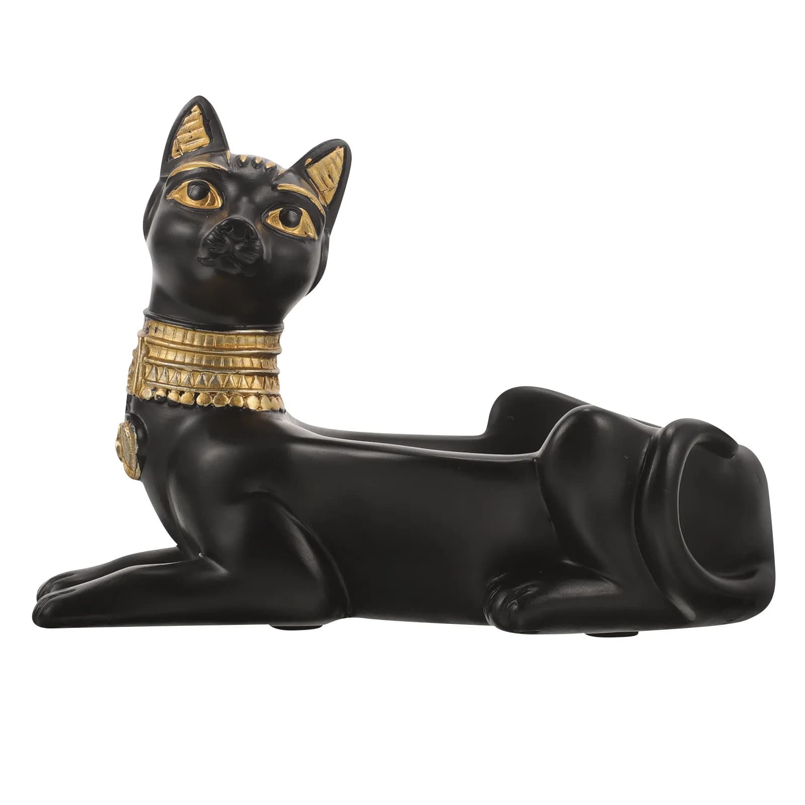 Smooth Edge Resin Cat Jewelry Tray Jewelry Storage Dish for Rings Earrings Trinkets Keys Desktop Decorative Tray Room Accent