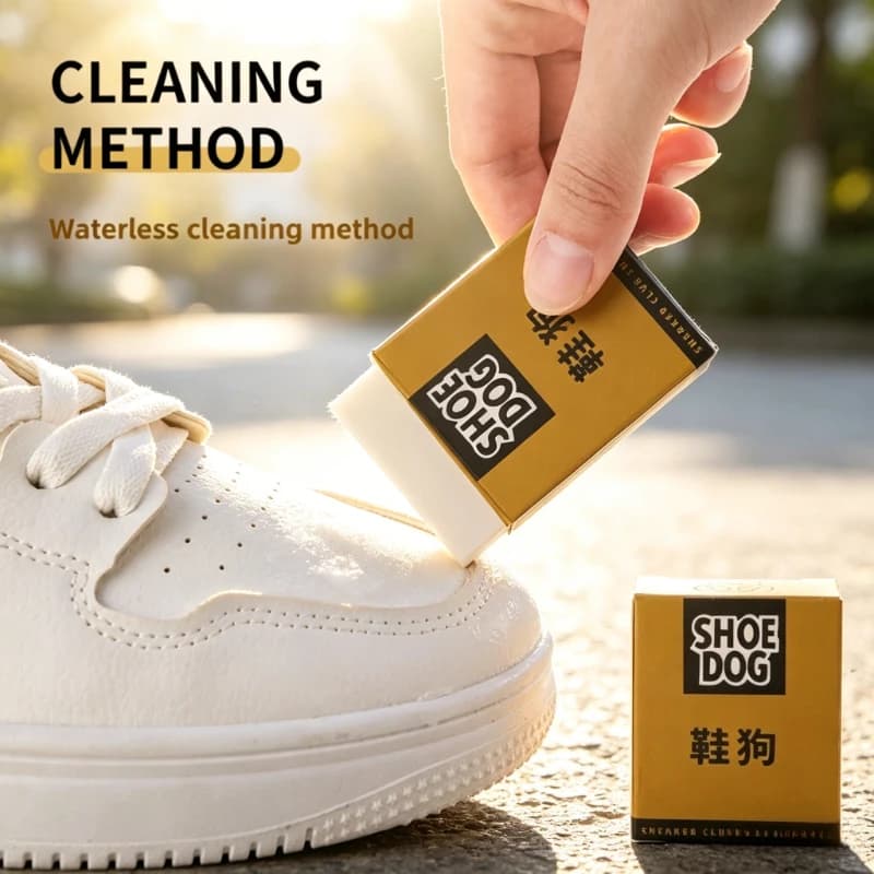 Borrador de limpieza de zapatos: revitaliza tus zapatillas con esta cepillo para zapatos sin agua para Eliminar manchas y uud