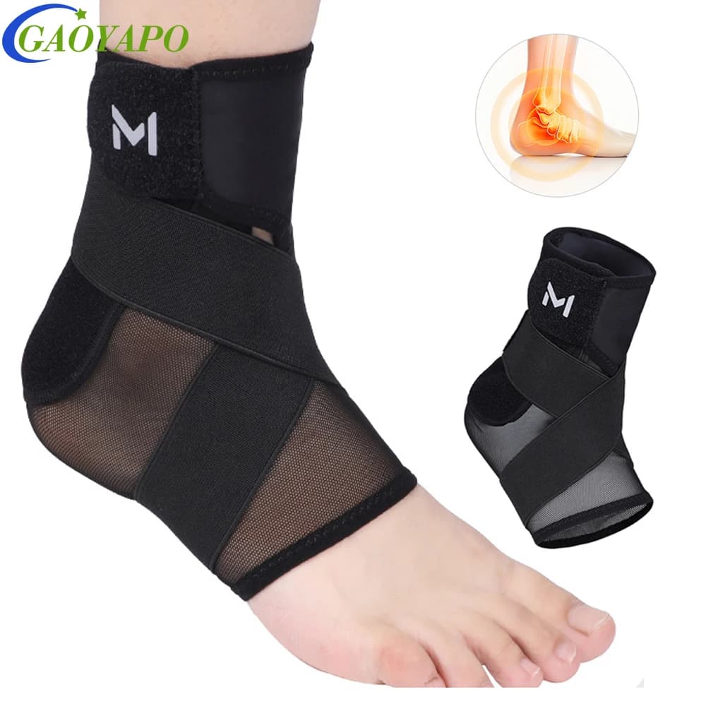 Supporto professionale per caviglia (1 pezzo) - Compressione regolabile per fascite plantare, caviglia stirata | Supporto Doppio per Arco Plantare