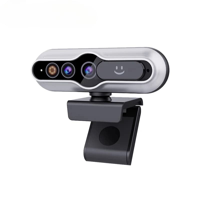 2K 1080P Face Recognition Login Webcam, USB PC Camera with Built‑in Microphone for Laptop Desktop