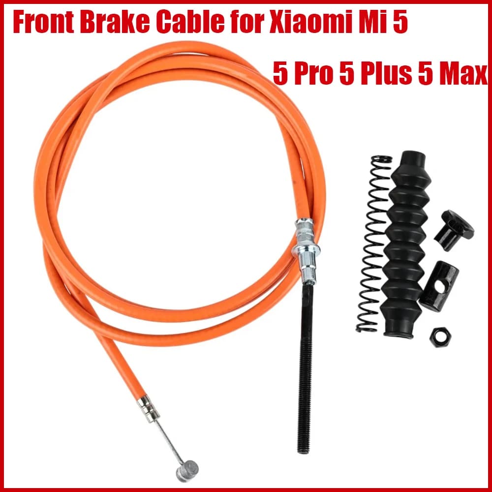 Front Brake Cable Line for Xiaomi Mi 5 5 Pro 5 Plus 5 Max Electric Scooter Accessories Wheel Brake Orange Line Replacement Parts