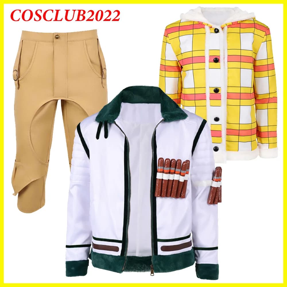 Costume Cosplay di Smoker Luffy, Giacca e Pantaloni, Disfraz 2026 TV, Giacca con Zip da Pirata, Abbigliamento Esterno per Uomo, Costume di Halloween e Carnevale