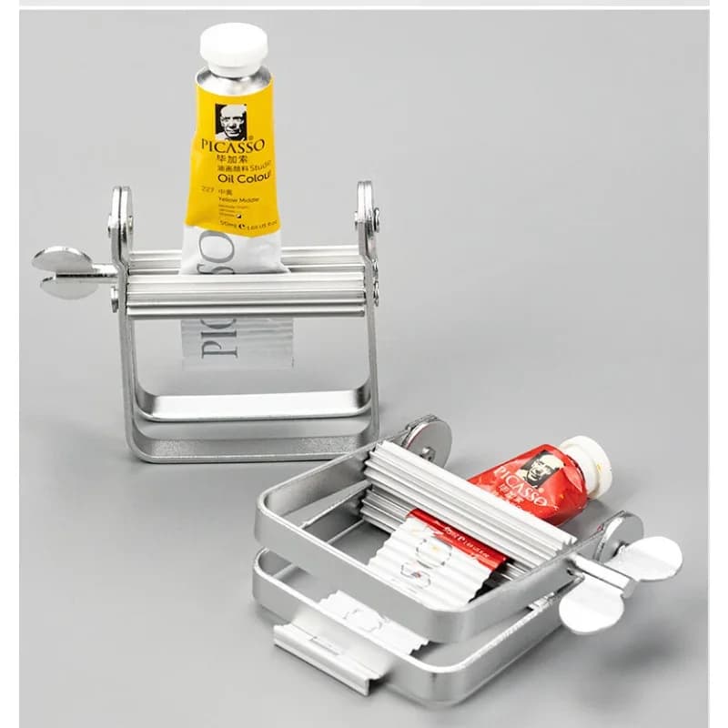1pcs Metal Extruder Oil Paint Extruder Toothpaste Hair Dyeing Cream Hand Cream Extrusion Artifact Extruder Toothpaste