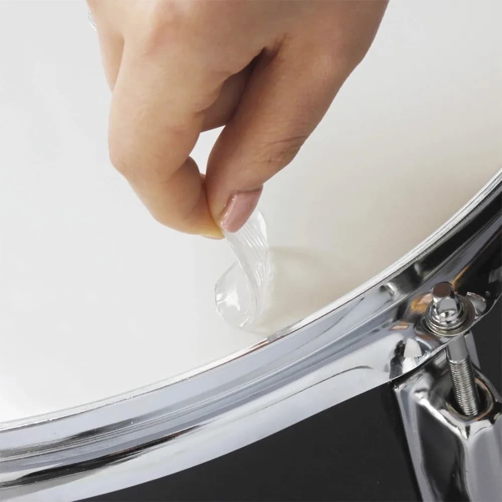 6 pezzi cuscinetti muti per batteria in silicone smorzatore per batteria cuscinetto ammortizzante accessori per strumenti a percussione trasparenti