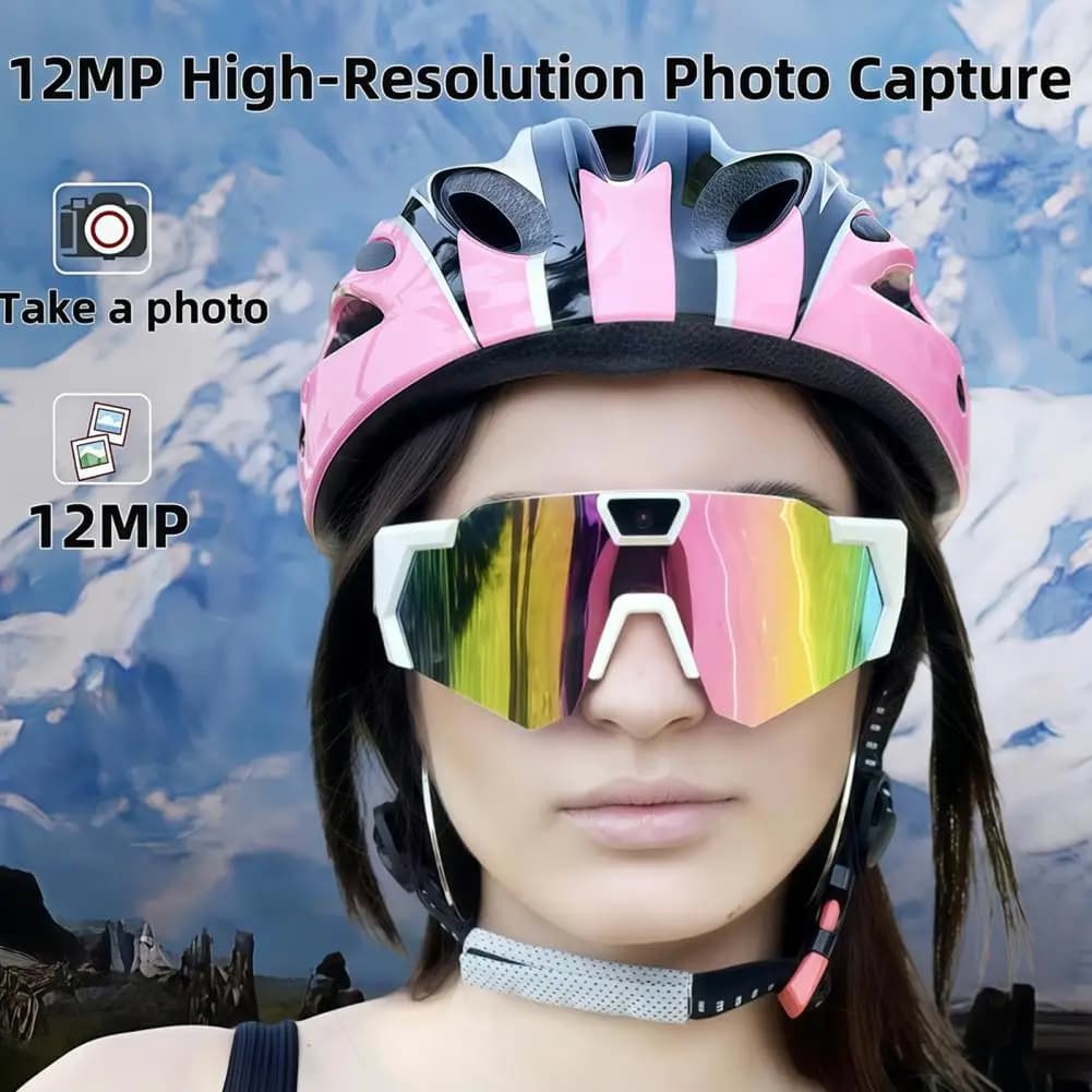 Occhiali 4K POV Occhiali da sole da baseball intelligenti con fotocamera Foto Audio Video Registrazione Uomo Donna Fotocamera Indossabile Smart Eyewear