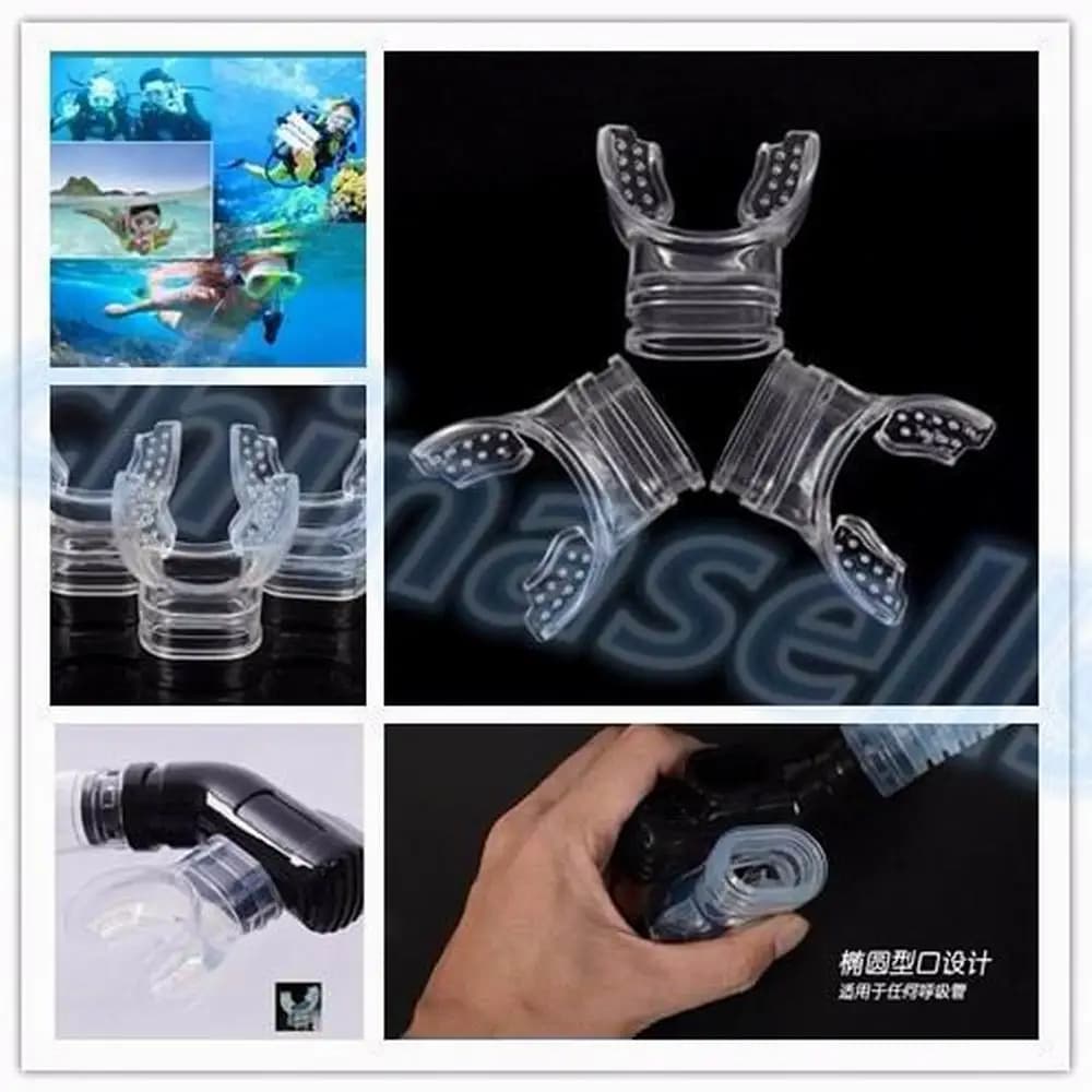 1pcs Safe Silicone diving mouthpiece underwater Diving Dive Tube Snorkel Mouthpiece Regulator Swimming snorkel Accessory