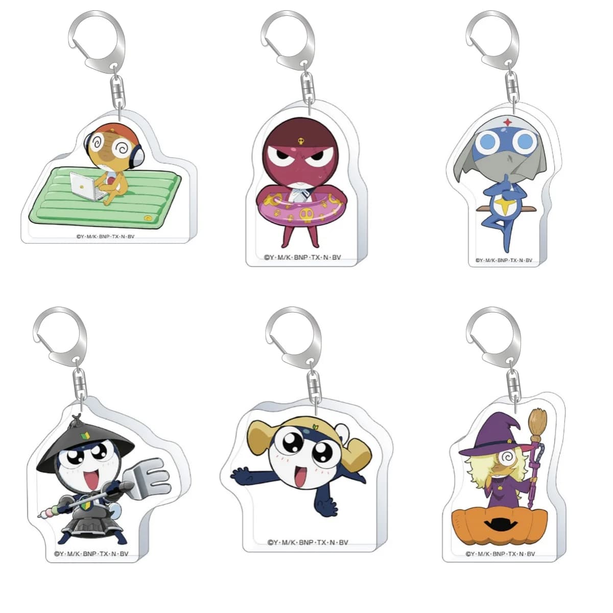 Game Keroro Cosplay Keychain Acrylic Chain Phone Bag Keychain with pendant Halloween Keychain Accessories Gifts