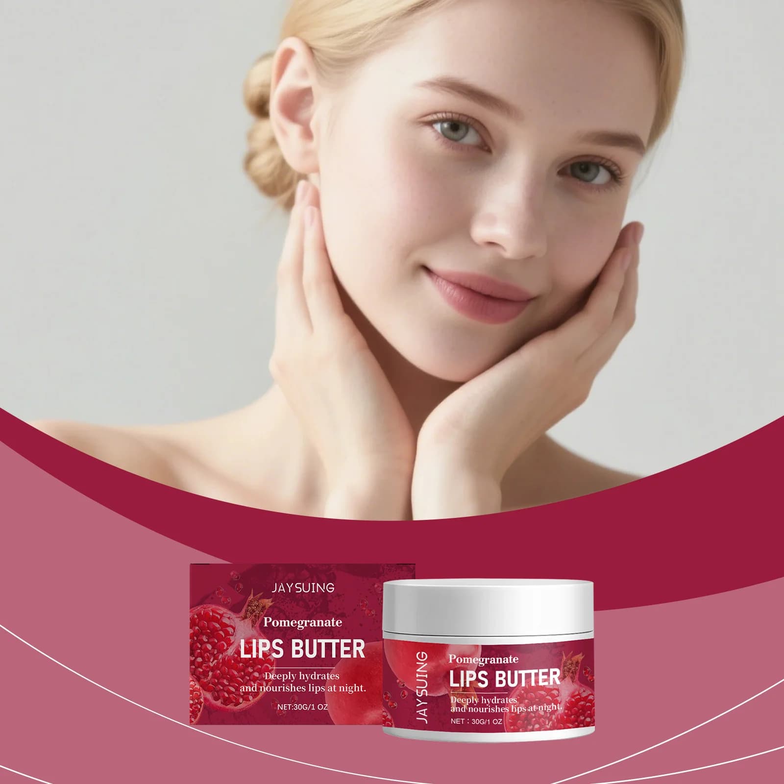 Hydrating Lip Mask Carnosa Repair Dry Lips Reduce lip lines Anti-screpolation Exfoliating Hyaluronic Acid Nutrient Balm for Sleeping for Lips