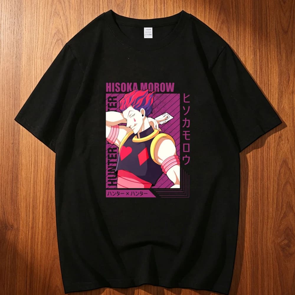 Hunter x Hunter cotton top tees men Graphic Pastel harajuku 2000s streetwear Digital shirt Classic aesthetic 80s Pop Culture