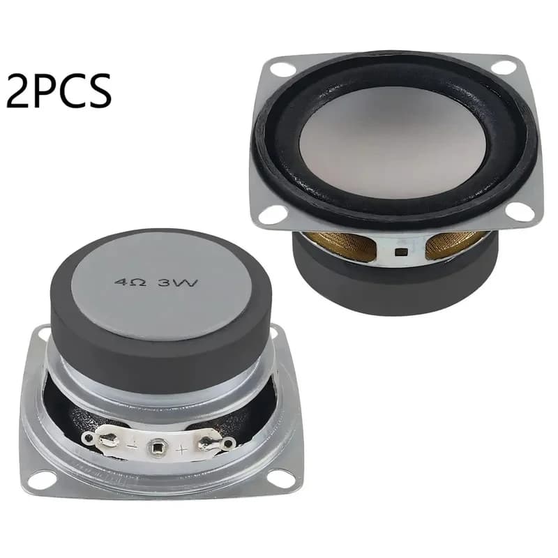 2 pezzi 2 "4Ohm 3W fai da te piccolo altoparlante audio full range altoparlante woofer stereo per Arduino e altoparlante fai da te