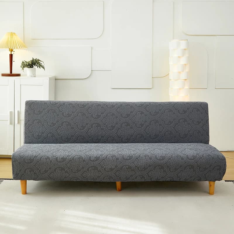Copridivano per divano letto jacquard senza braccioli Copridivano pieghevole morbido elastico senza braccioli Protezione per divano adatto per 2-3 posti