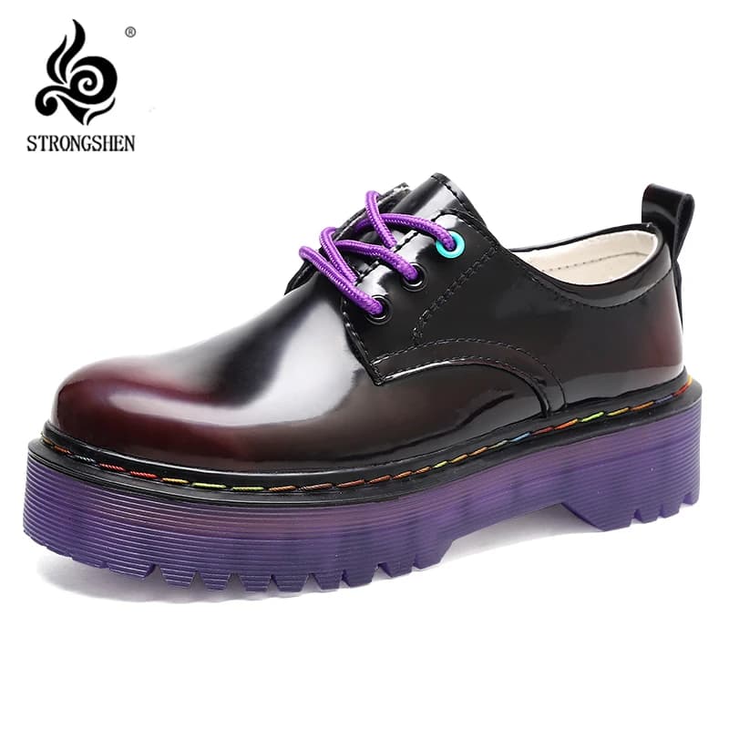 Women's Luxury Brand Designer Leather Shoes Platform Thick Sneakers Fashion Luxury Women's Low Shoes Women's Moccasins