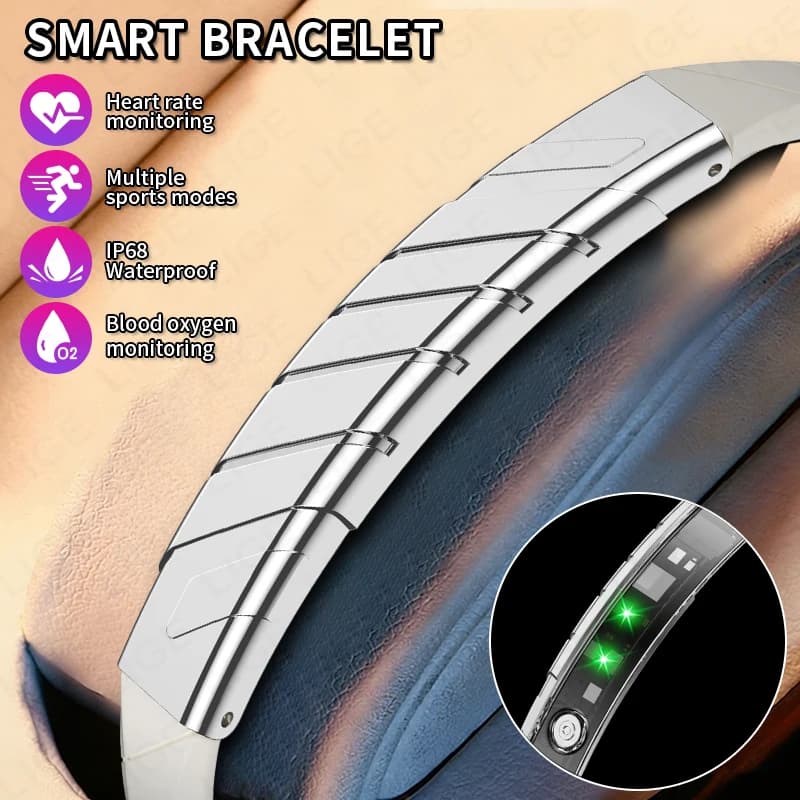 Nuovo Smartwatch 2026 con Pedometro, Braccialetto Intelligente per la Salute, Fitness, Impermeabile, Monitoraggio Frequenza Cardiaca e Sonno per Uomini e Donne