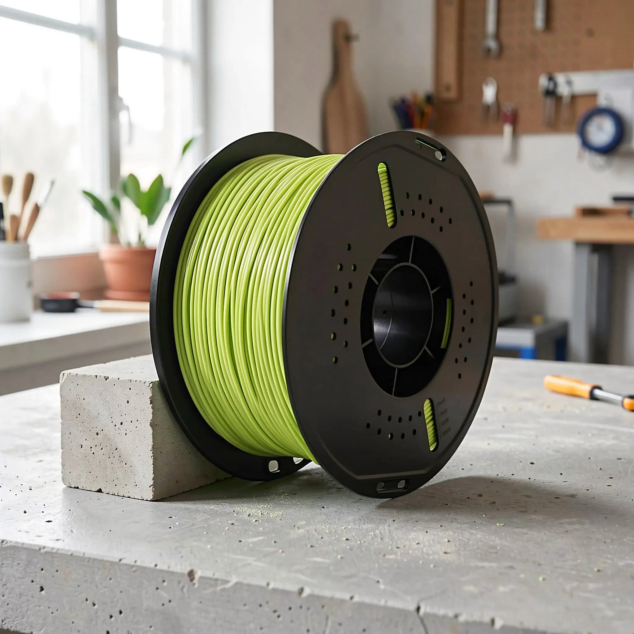 1 Roll Pla 3D Printer Filament Green High Strength Foodgrade Print Material Decorative Craft Printing Consumables Bundle