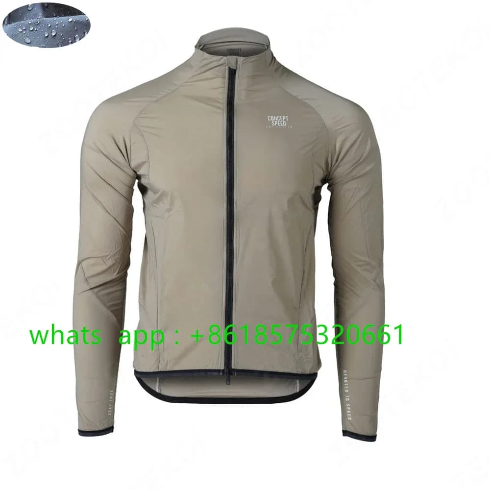 Concept Speed Nuova giacca da ciclismo unisex Giacca a vento impermeabile Leggera ultraleggera a maniche lunghe Gilet da bici estivo MTB