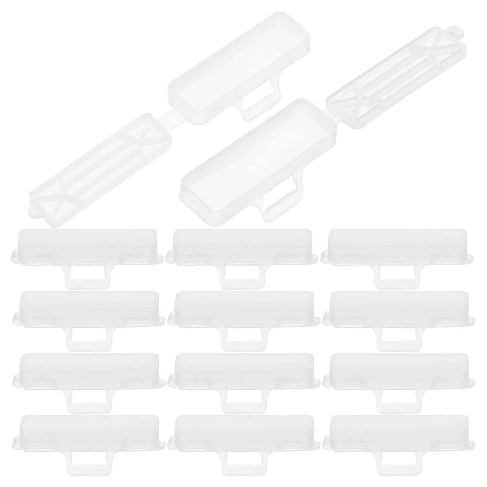Set di Scatole Trasparenti Impermeabili per Etichette Cavi, Protezione e Gestione Cavi Elettrici per Esterni, Identificazione in Plastica