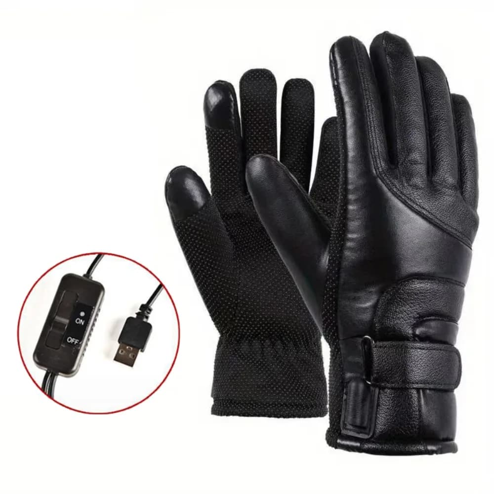 Waterproof USB Heated Gloves Touch Screen 3 Heat Settings Heating Thermal Mitten Full Finger Wide Application