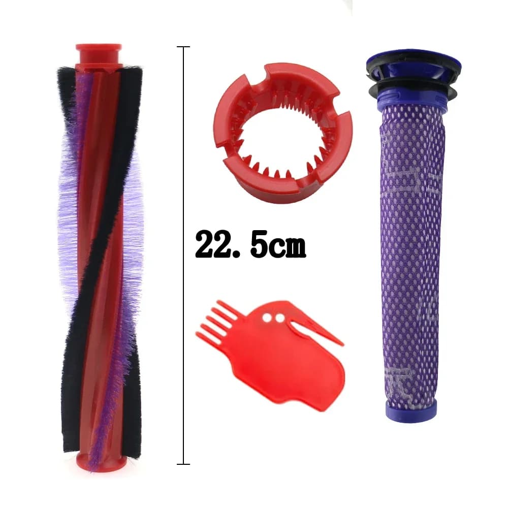 Nylon Bristle Roller and Filter Replacement Brush for Dyson V6 Brush DC59 DC62 SV073 SV03 963830-01 Motorized Floor Brush Bar