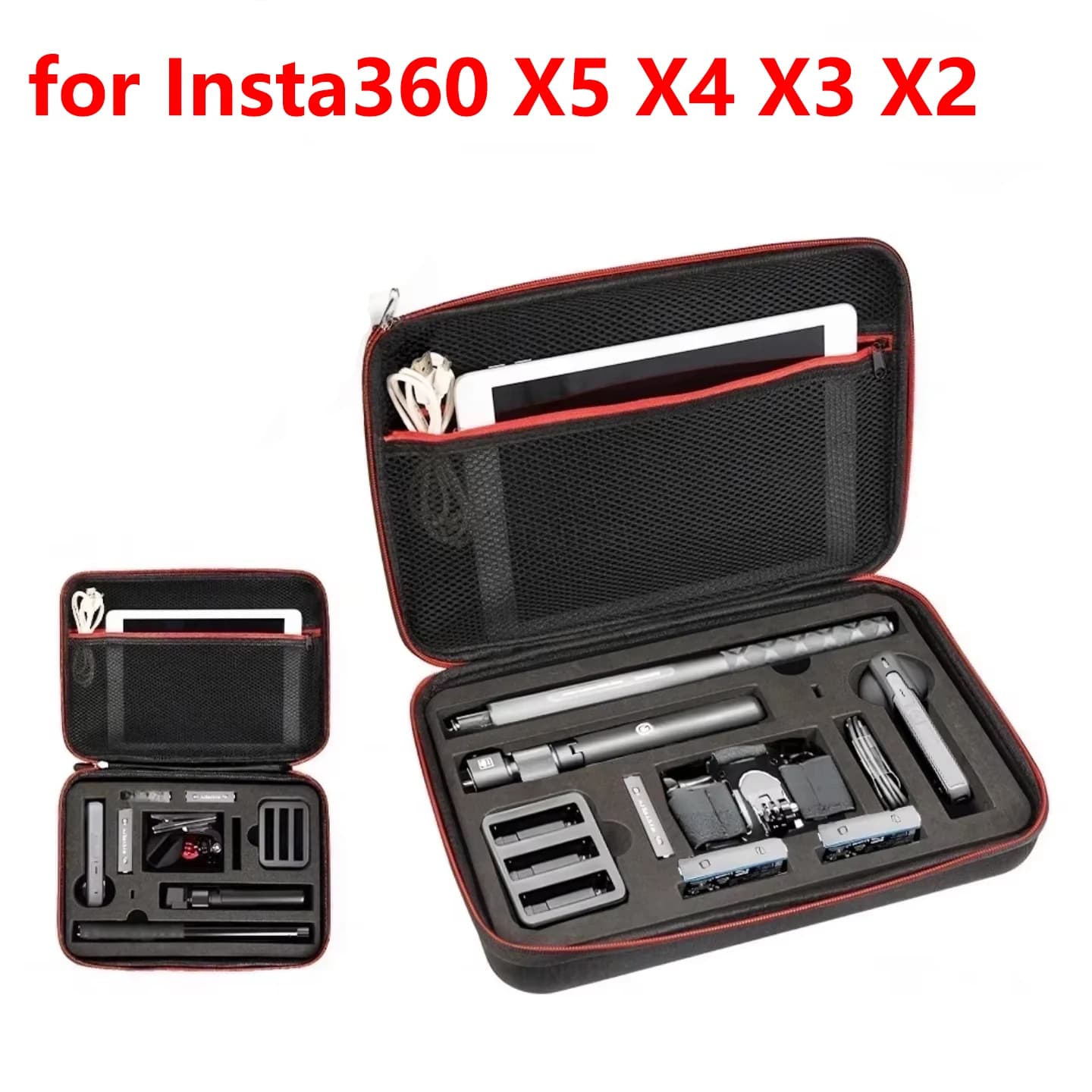 Custodia protettiva portatile per fotocamera Insta360 X5 X4 X3, borsa da trasporto per DJI Action 6 e accessori GoPro