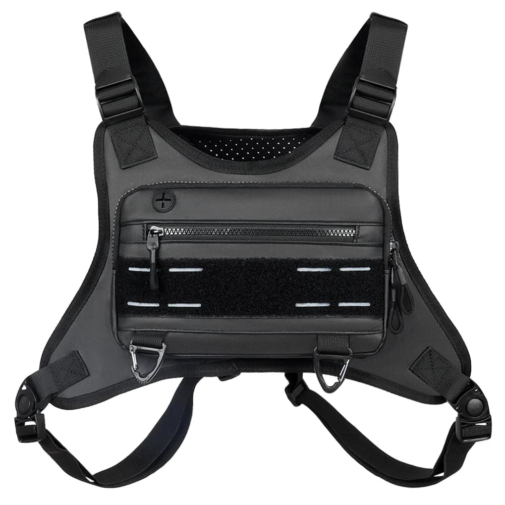 Zaino tattico unisex a spalla con cinghie regolabili Borsa da petto per moto Borsa da arrampicata per ciclismo all'aperto traspirante