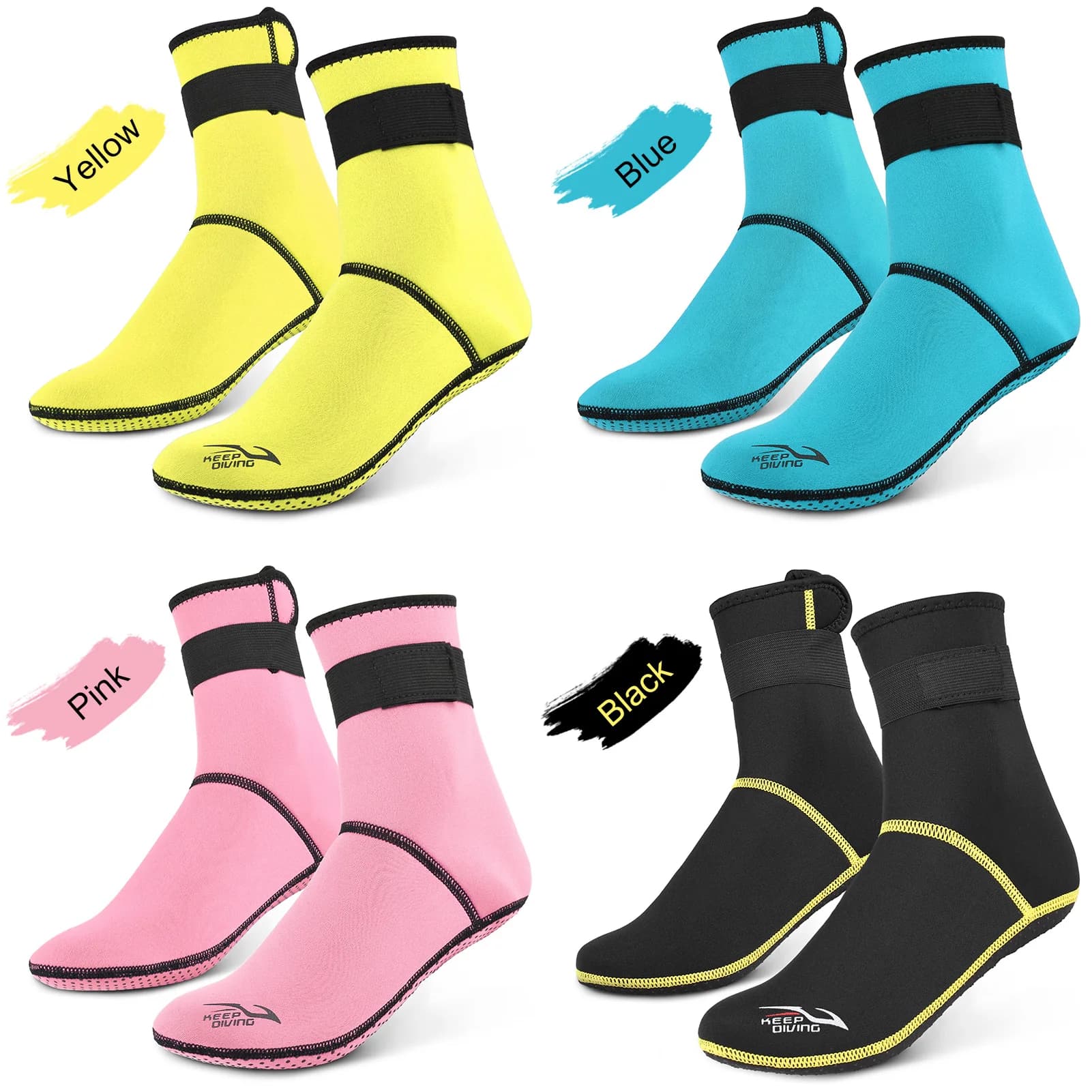 3mm Neoprene Beach Socks Thermal Mud Boots Non-slip Sub Socks for Rafting Snorkeling Sail Swimming