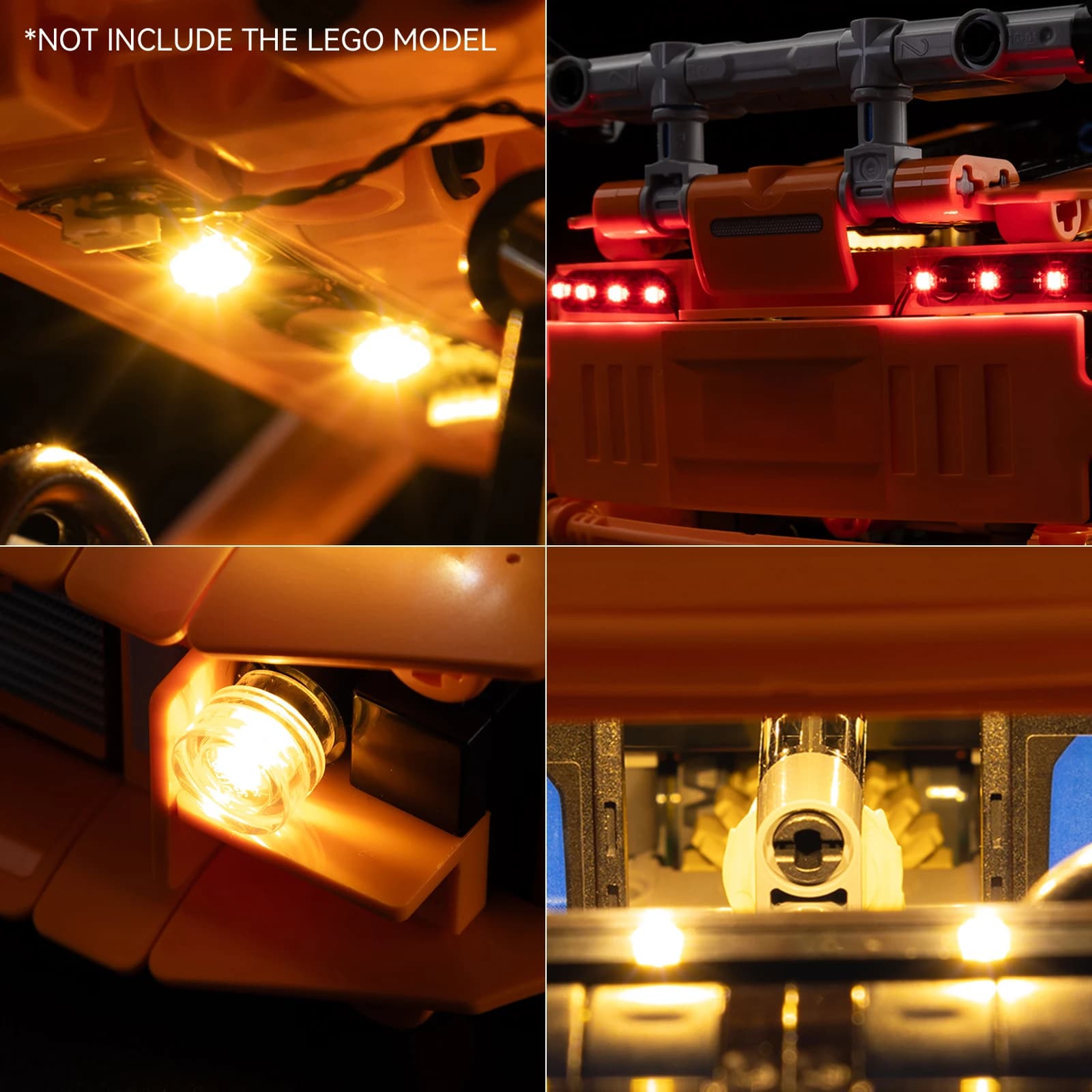 Kit Luci LED per LEGO Fast and Furious Toyota Supra MK4 42204 Blocchi da Costruzione