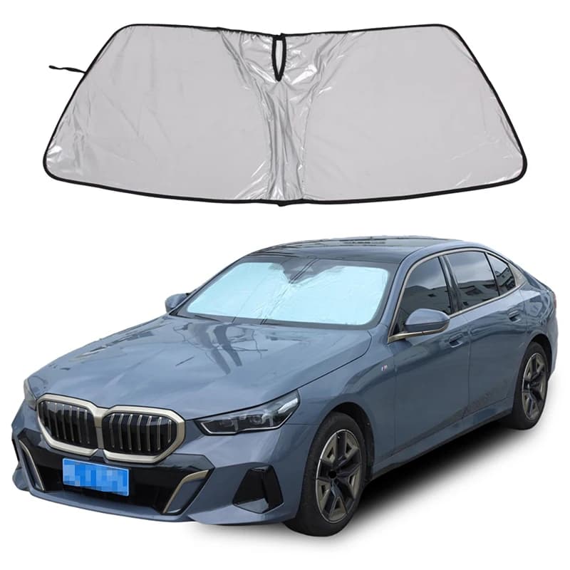 Per BMW Serie 5 G60 2024-2026, Accessorio Auto Parasole Anteriore Argento, Protezione Solare per Parabrezza, Accessori Auto