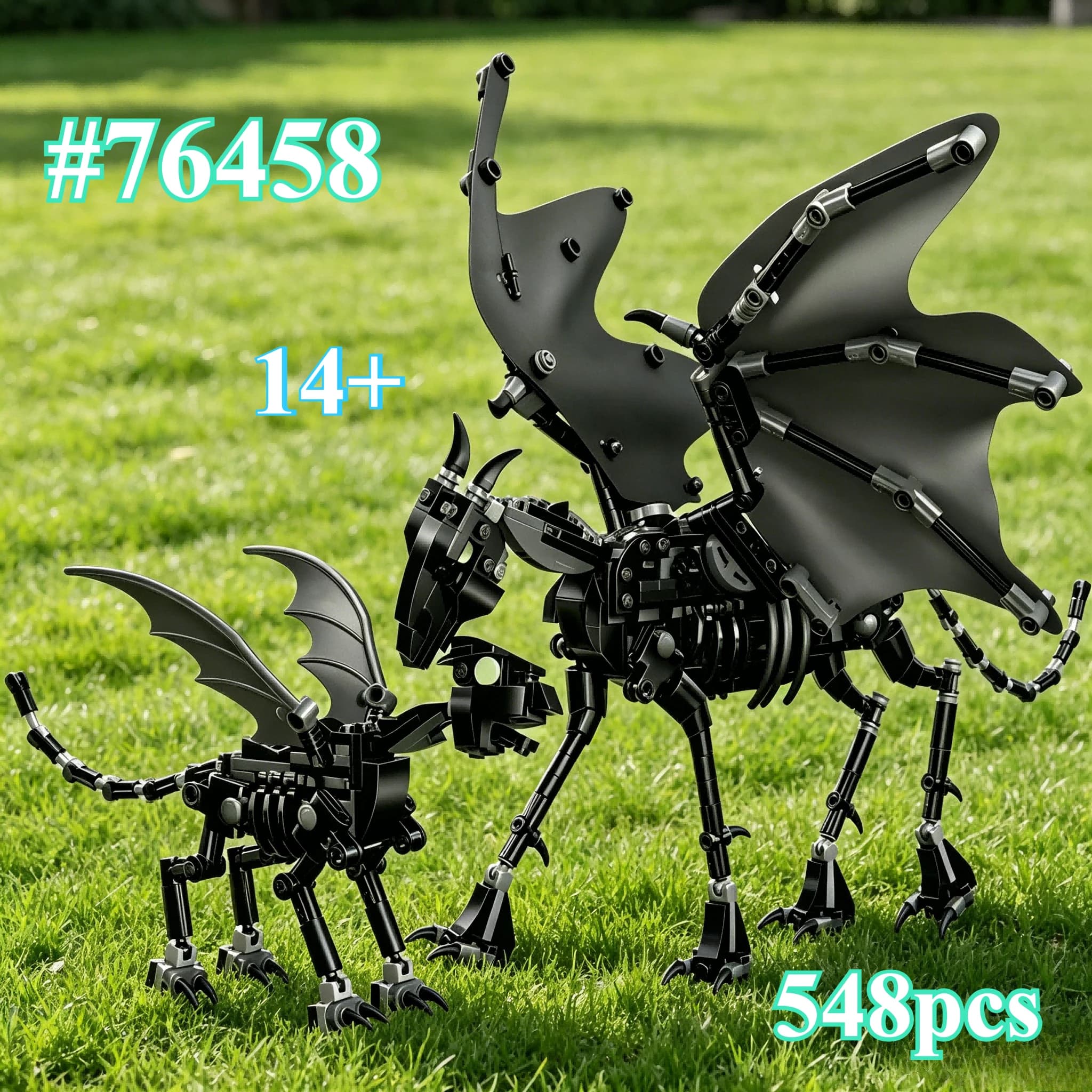 Un modello con ali 76458 Set di blocchi da costruzione Adatto per regali di compleanno Compatibile con LegoedParticles, 548 pezzi.