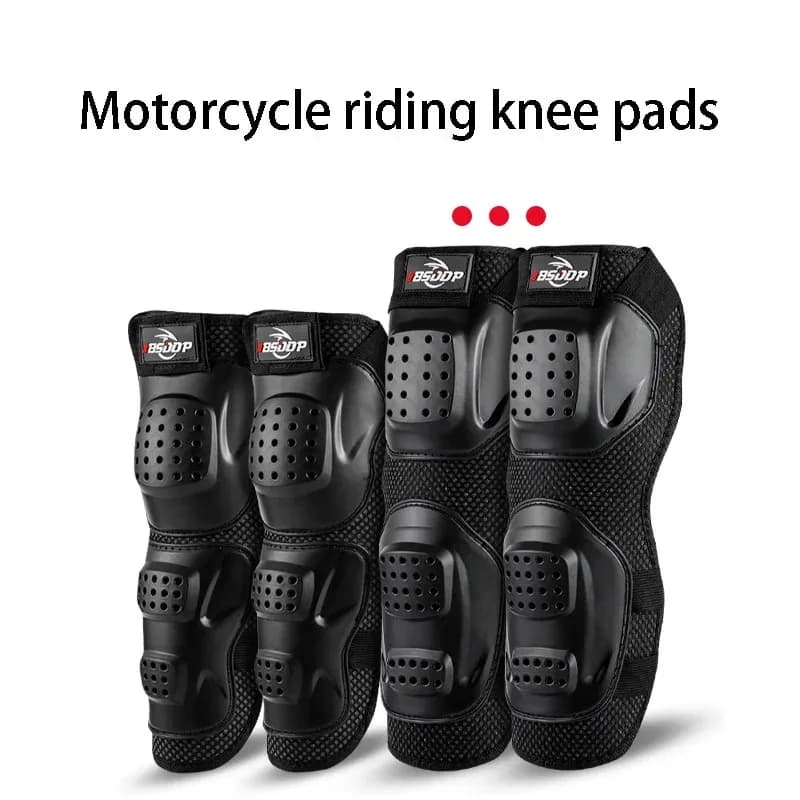 Ginocchiere e gomitiere per moto Rodilleras Traspiranti da corsa fuoristrada Sport all'aria aperta Protezione per motociclisti Ginocchio Set di quattro pezzi