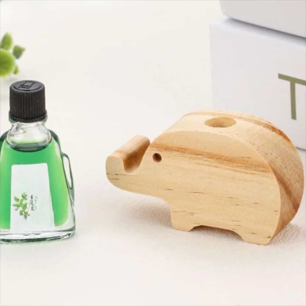 Diffusore di Aromi in Legno Ecologico, Deodorante per Ambienti, Diffusore in Legno a Forma di Orso/Coniglio/Elefante
