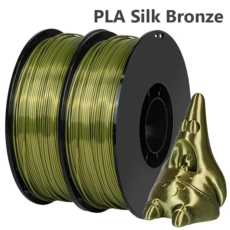 PLA Silk Bronze Filament for 1 kg 3D Printer Filament 1.75 mm for 3D Printing material Brilliant silky pla bronze 250 g 500 g